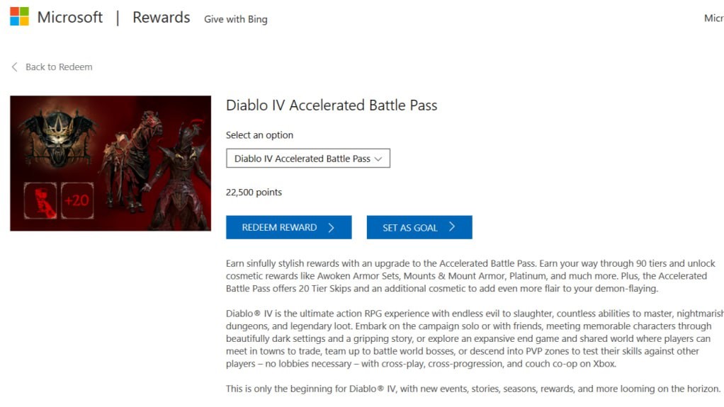 PSA: Diablo 4 battle pass'larını Microsoft Rewards ile ücretsiz olarak alabilirsiniz, işte böyle - Dünyadan Güncel Teknoloji Haberleri