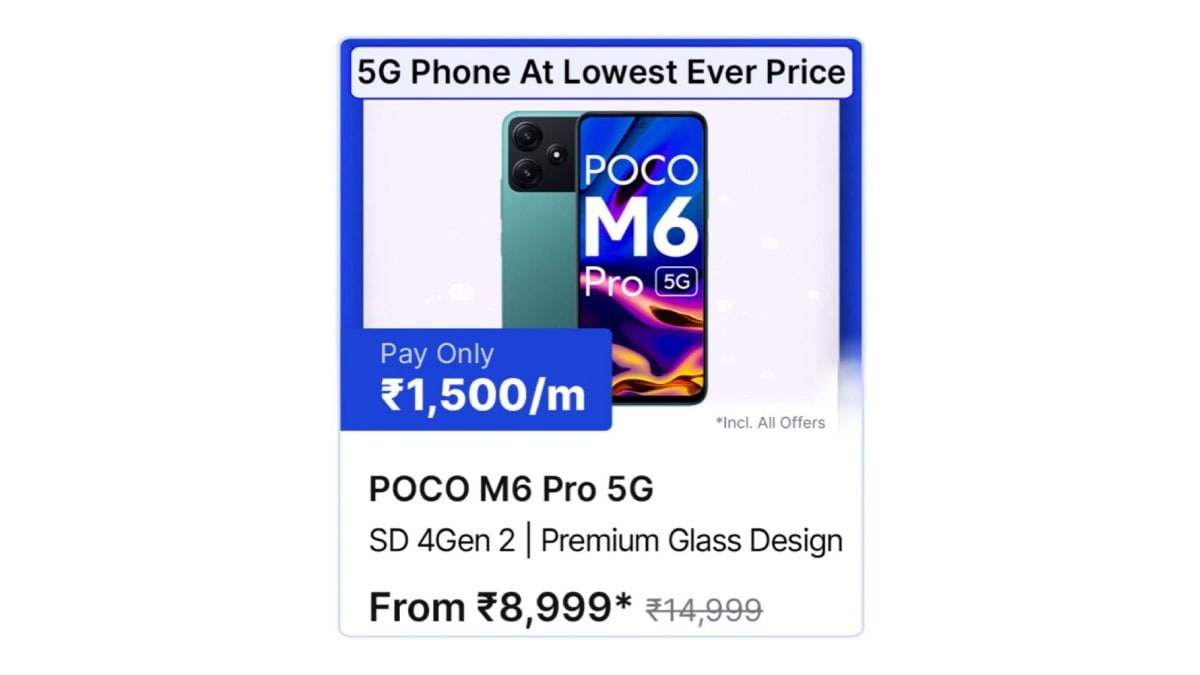 Poco M6 Pro 5G Rs'ye Kadar Düşük Fiyatlarla Mevcuttur. Flipkart Büyük Milyarlar Günü İndirimi Sırasında 8.999 - Dünyadan Güncel Teknoloji Haberleri