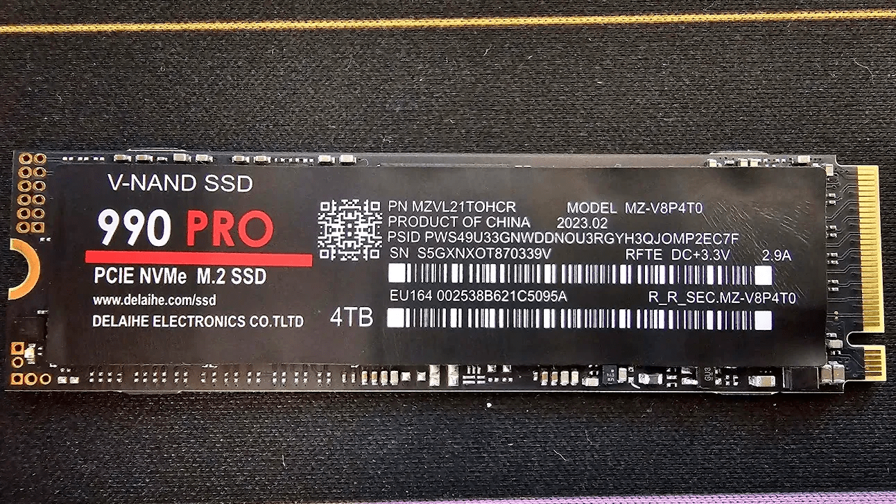 Sahte 39 Dolarlık Samsung 990 Pro 4 TB SSD: 7 Kat Daha Yavaş Taklit Ortaya Çıktı - Dünyadan Güncel Teknoloji Haberleri
