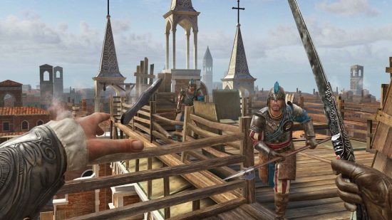 Assassin's Creed Nexus incelemesi: fırlatma bıçağı karakterin elinden çıkıyor