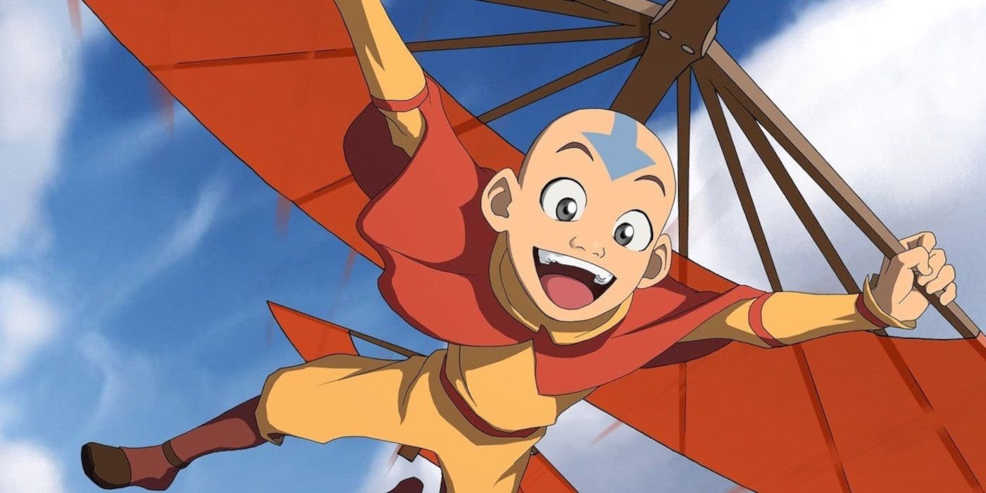 Aang, Avatar: Son Hava Bükücü'de Planörüyle Fying