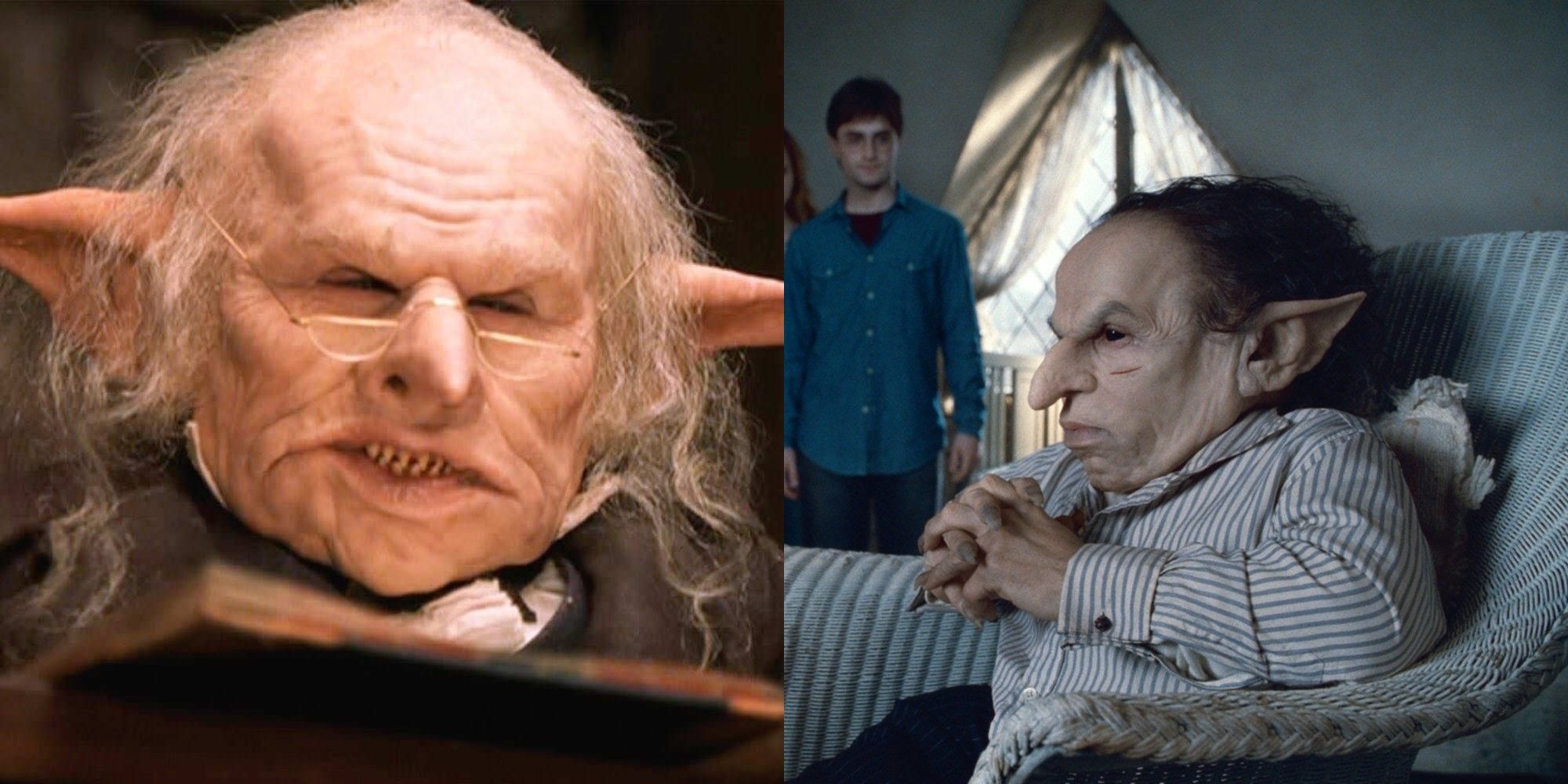 Harry-Potter'da Verne Troyer ve Warwick Davis'in Bölünmüş Ekranı