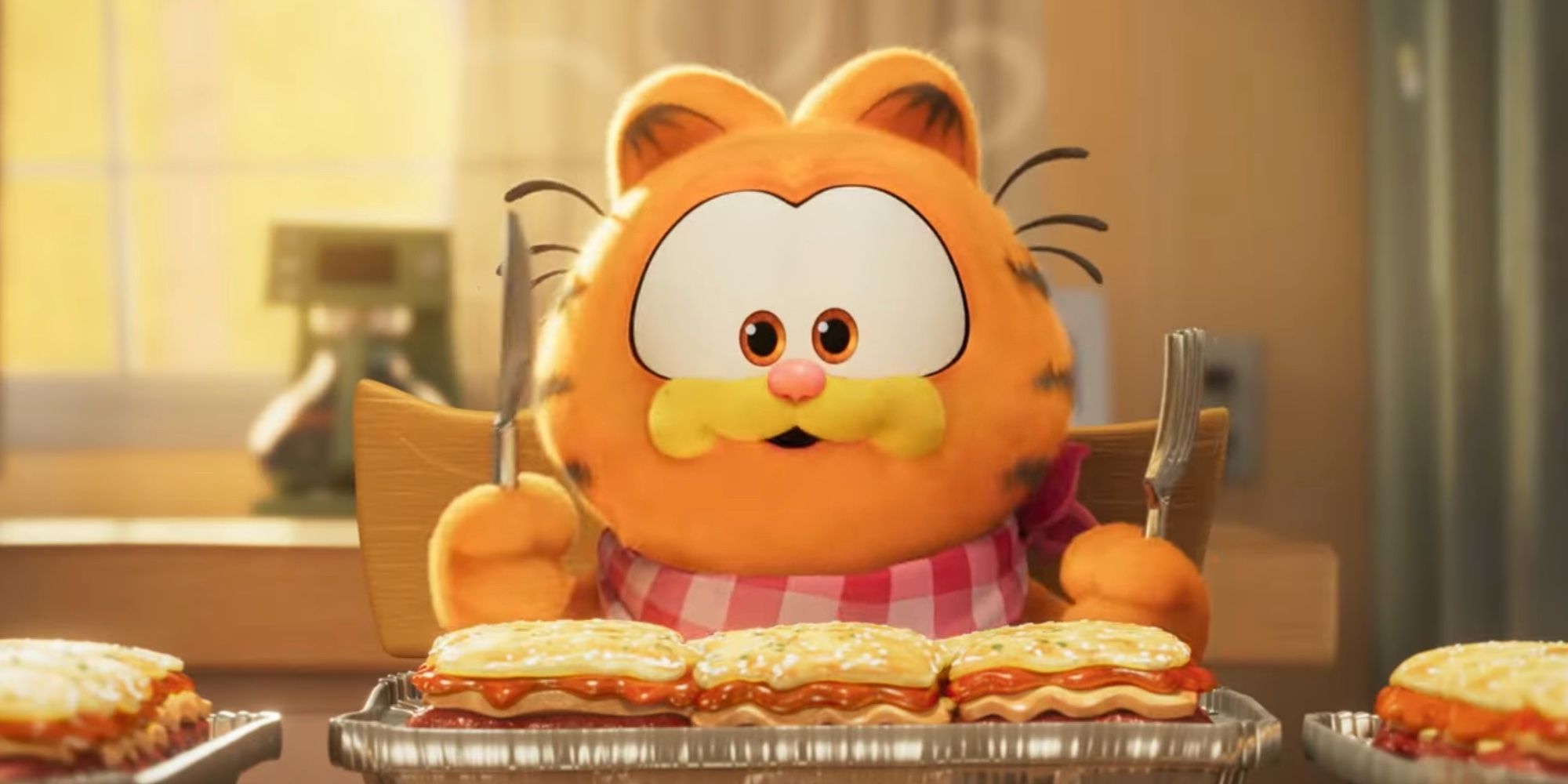 Garfield Filmi Chris Pratt yemek lazanyası 
