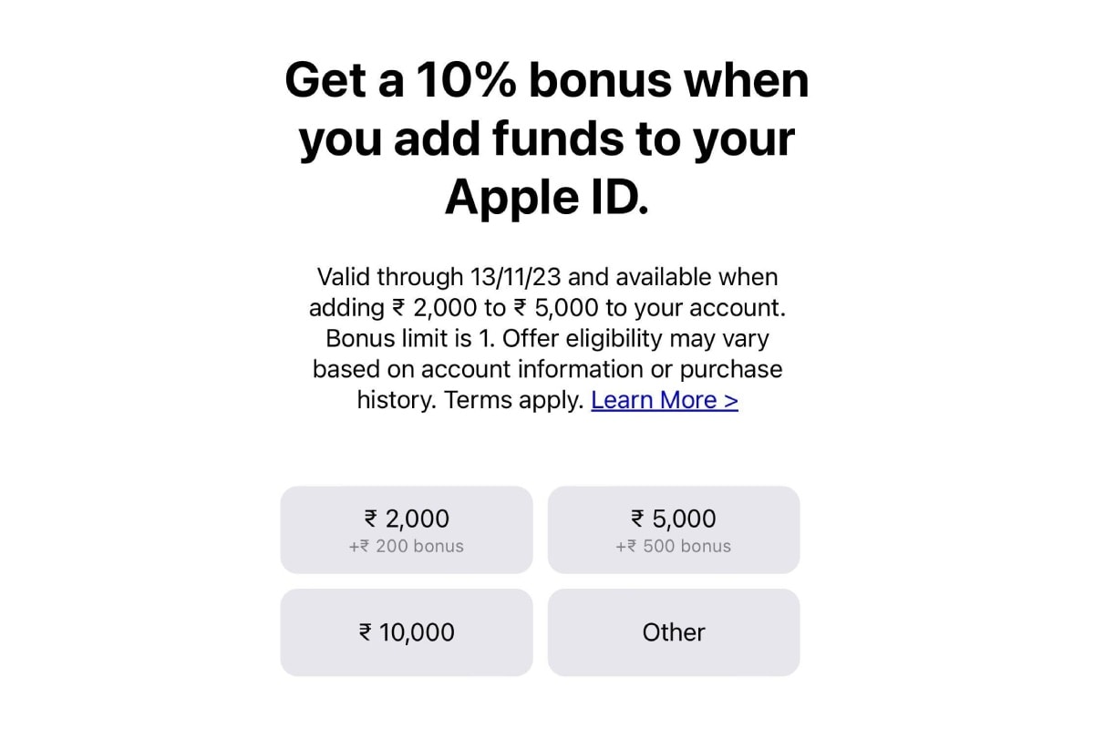 Apple, Hindistan'daki Kullanıcılara Apple Kimliğine Para Eklerken Yüzde 10 Bonus Sunuyor - Dünyadan Güncel Teknoloji Haberleri