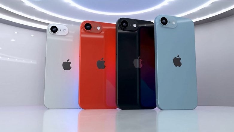 Apple iPhone SE 4'ün 4 renkli render görüntüsü