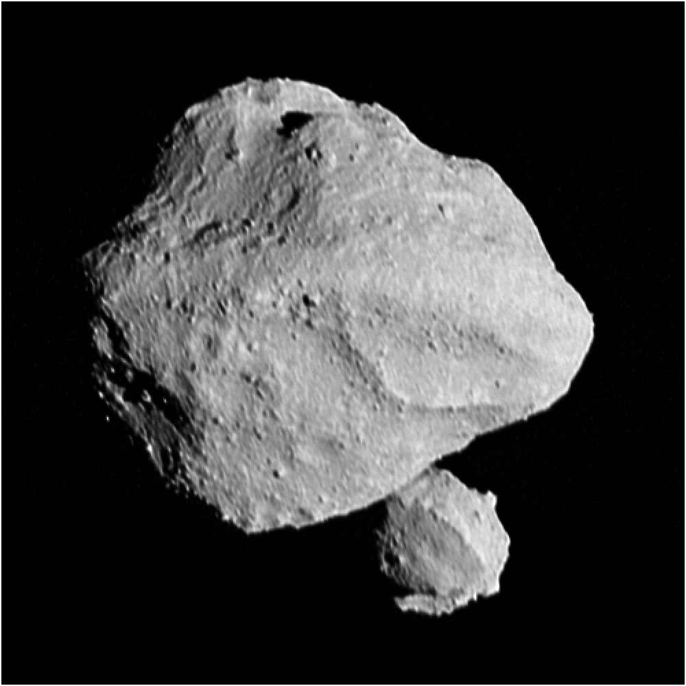 Çift Görmek: Lucy'nin İlk Hedefi Asteroitin Minik Bir Ayı Var başlıklı makale için resim