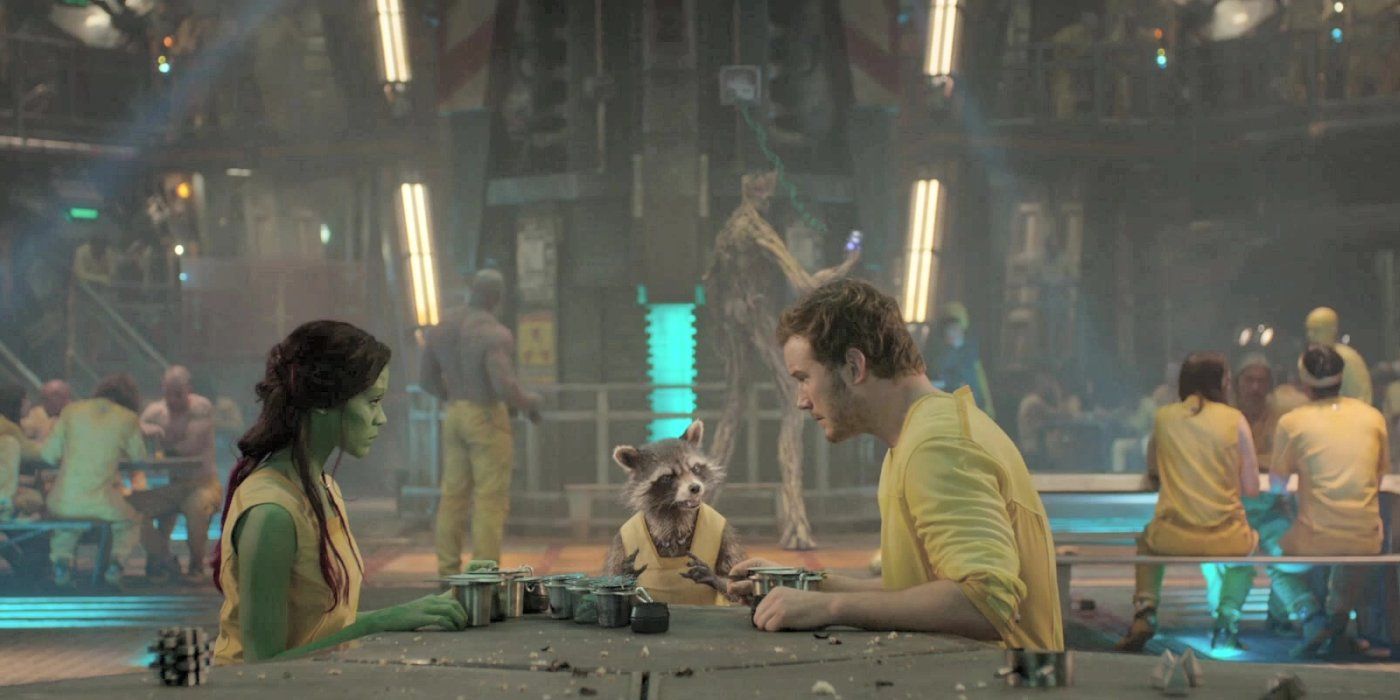 Groot, quarnex bataryası kyln hapishanesini ele geçirdi Rocket Star-Lord Gamora Galaksinin Koruyucuları Marvel Marvel