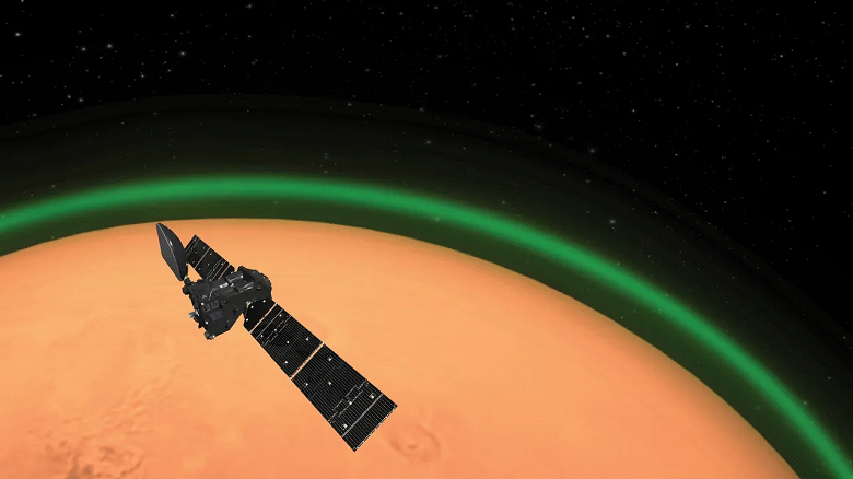 Mars'ta şaşırtıcı şeyler: Uzay sondası Kızıl Gezegenin yeşil renkte parladığını gösteriyor - Dünyadan Güncel Teknoloji Haberleri