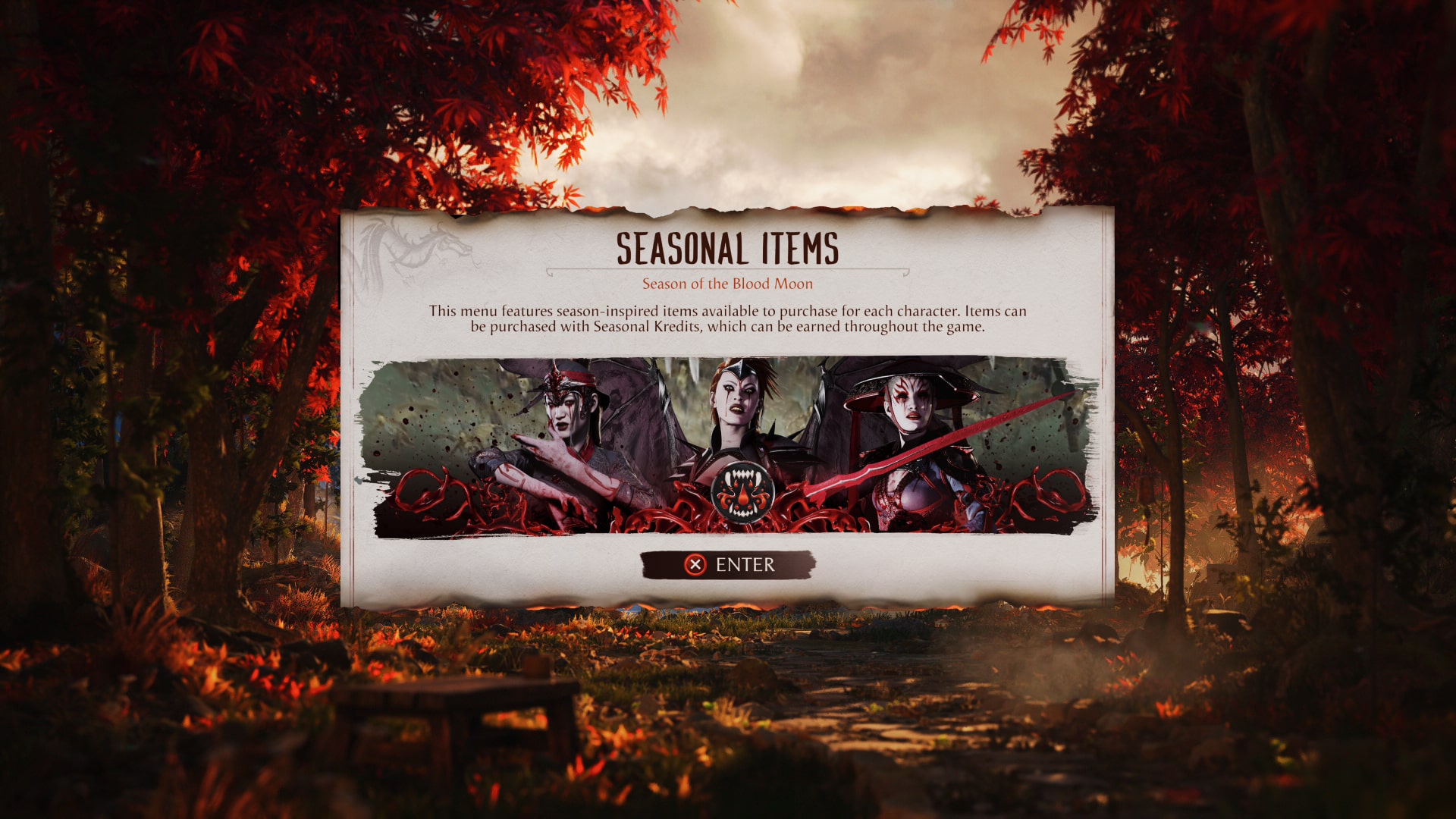 Mortal Kombat 1 Kanlı Ay Sezonu Sezonluk Eşya Mağazası Yenilemesi