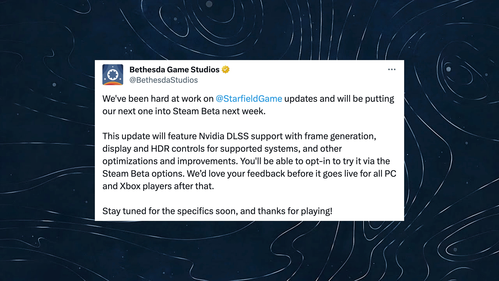 Starfield güncellemesi Steam oyuncularına yeni ve geliştirilmiş grafikler getiriyor - Dünyadan Güncel Teknoloji Haberleri