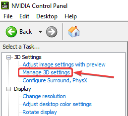 NVIDIA Denetim Masası > 3D Ayarları > 3D Ayarlarını Yönet”/>
</picture>
</noscript><figcaption class=