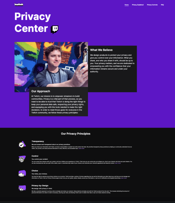 Twitch, kullanıcıları kişisel verileri konusunda eğitmek için Gizlilik Merkezi'ni başlattı - Dünyadan Güncel Teknoloji Haberleri