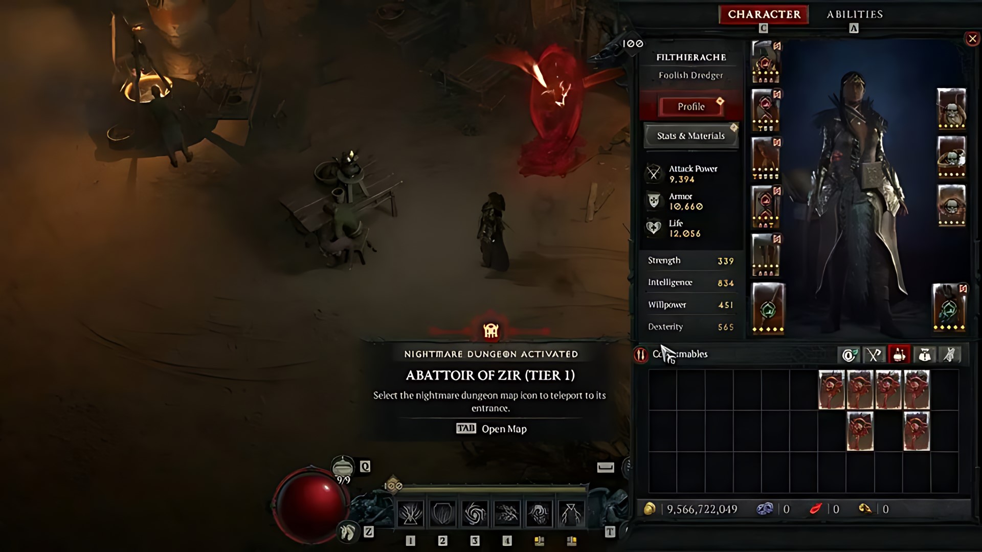 Diablo 4'teki Zir kan portalının mezbahası Ked Bardhu'da görünüyor