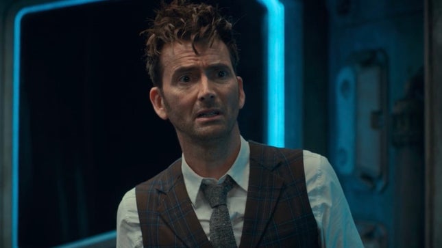 Doctor Who, David Tennant ve Catherine Tate Kelimenin Tam anlamıyla Her Şeydir başlıklı makale için resim