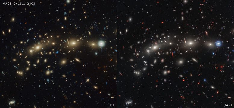 MACS 0416 (Hubble ve Webb Karşılaştırıldı)