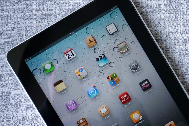 Orijinal iPad'deki uygulamalar.