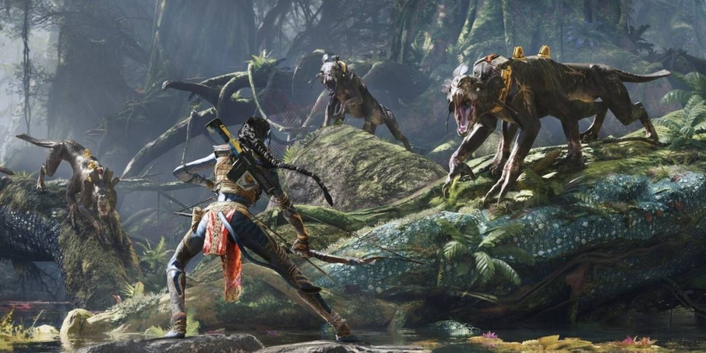 Avatar: Thanator Vahşi Canavarlarına Karşı Savaşan Pandora Na'vi Karakterinin Sınırları