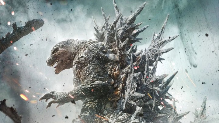 Godzilla, Godzilla Eksi Bir'de etkileyici bir poz veriyor.