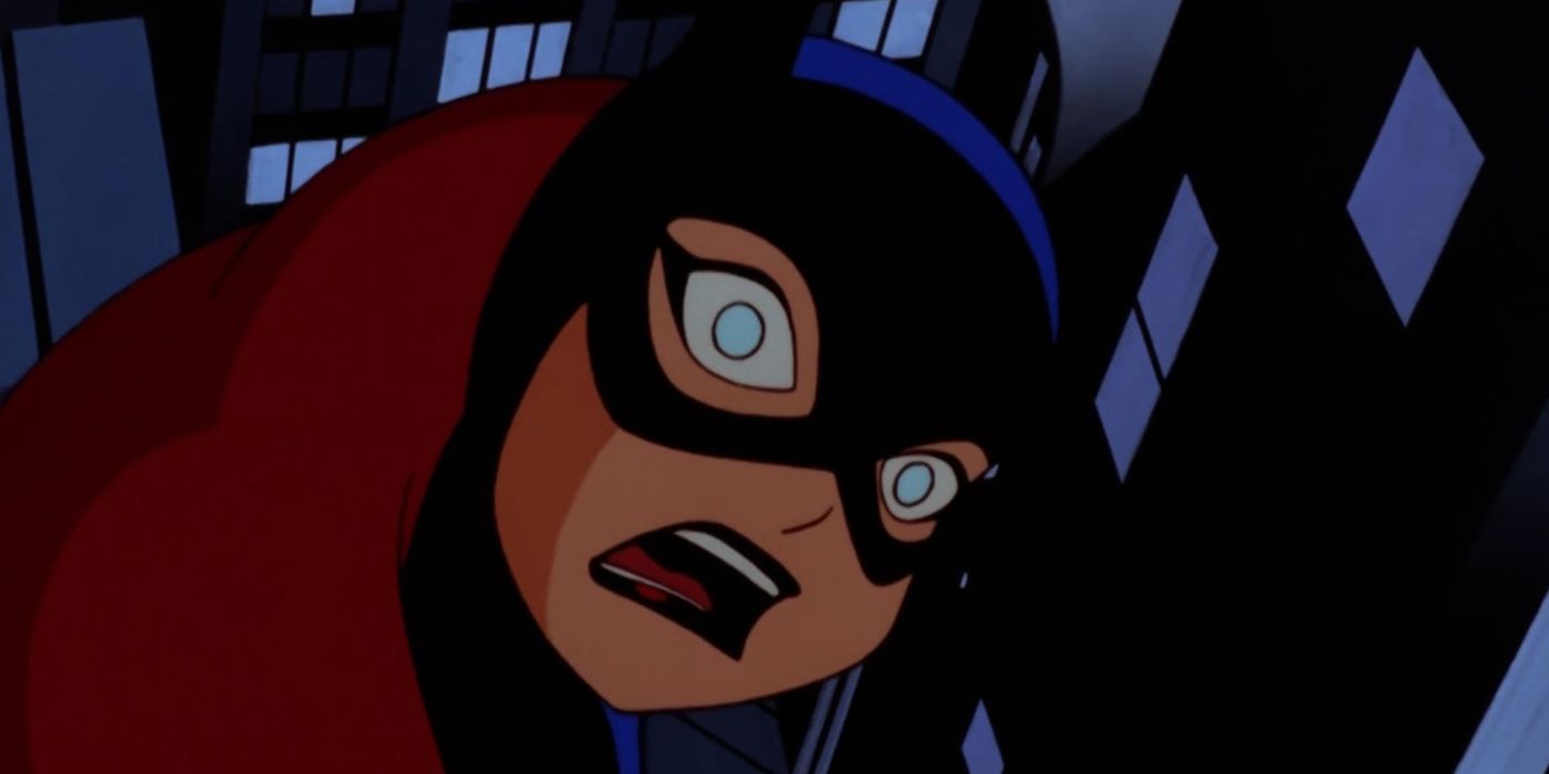 Batgirl, Batman The Animated Series'in son bölümünde şok olmuş görünüyor