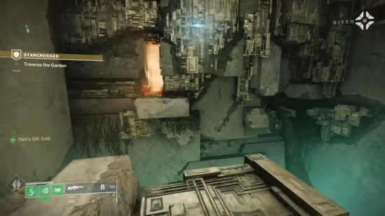 Destiny 2 yıldızların kesiştiği dilek kalecisinin egzotik görevi: Parkur bölümü Vault of Glass'a benziyor