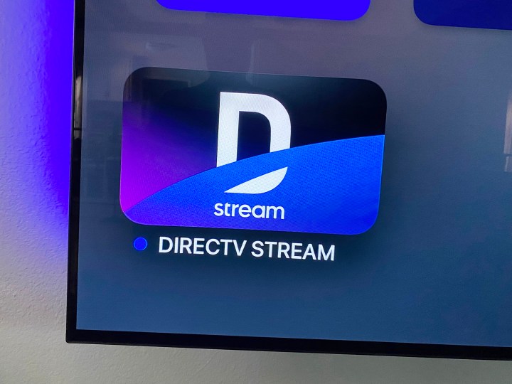 Apple TV'de DirecTV Stream uygulaması simgesi.