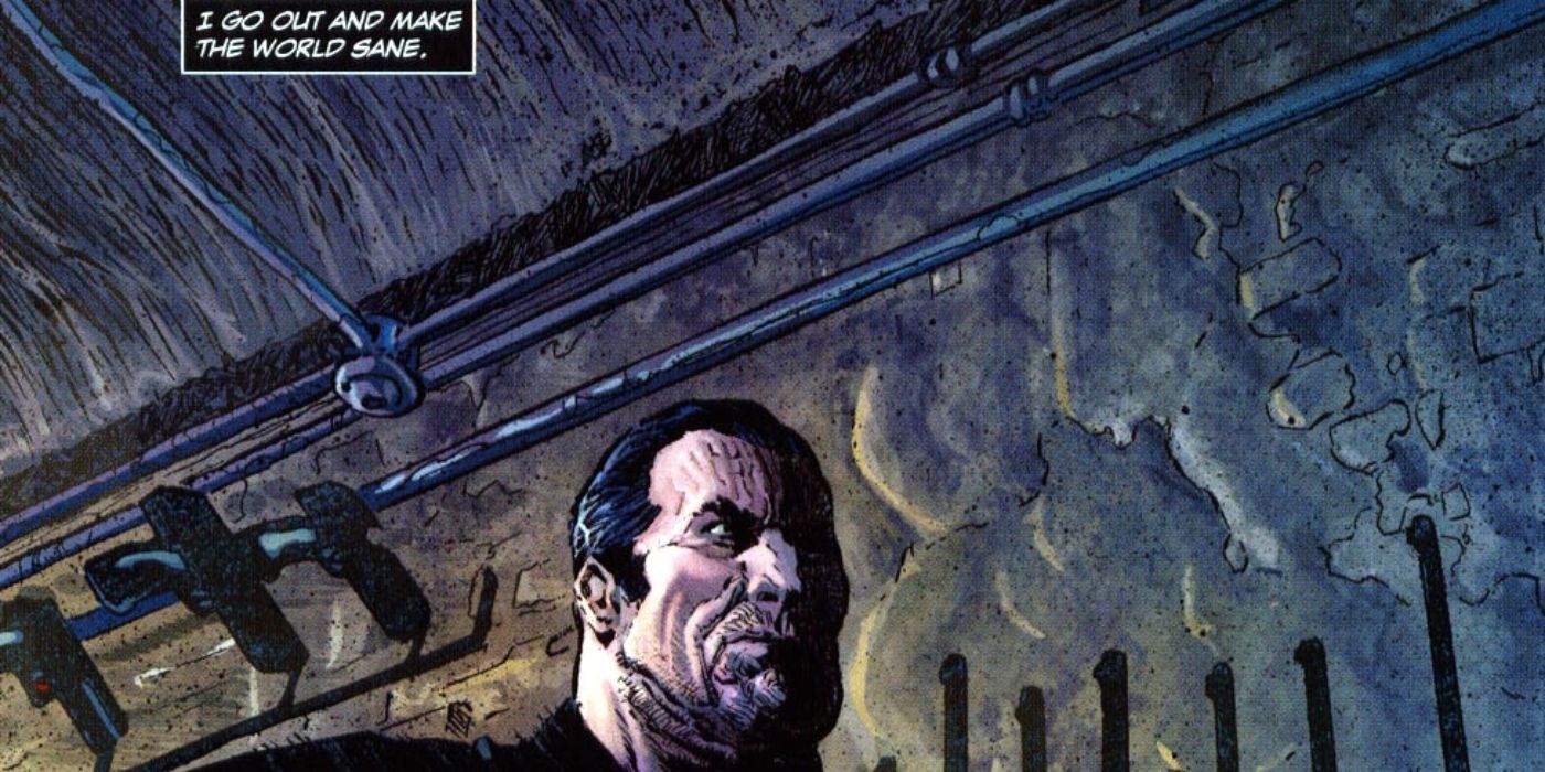 Punisher, görevinin 'dünyayı aklı başında kılmak' olduğunu söylüyor.