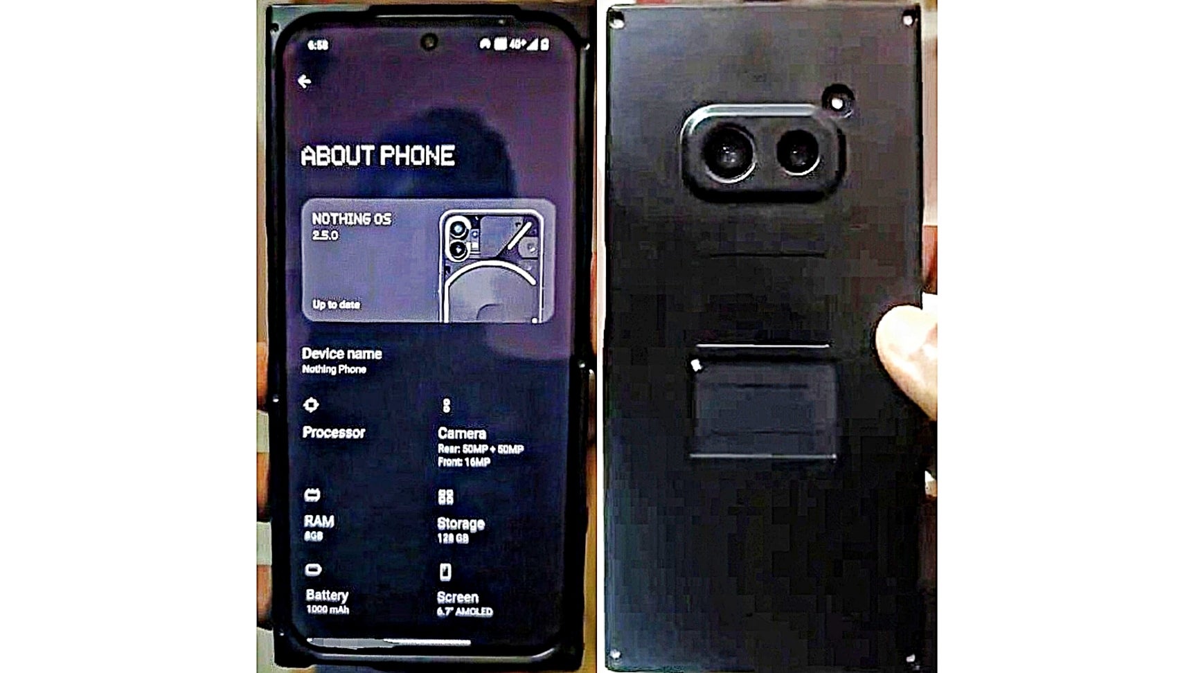 Ciddi bir şekilde kaplanmış Nothing Phone 2a'nın sızdırılan uygulamalı görüntüleri, Nothing Phone 2'den farklı bir tasarıma işaret ediyor. - Nothing Phone 2a: 2024'ün en göz alıcı uygun fiyatlı telefonu - başarısızlığa mı mahkum?