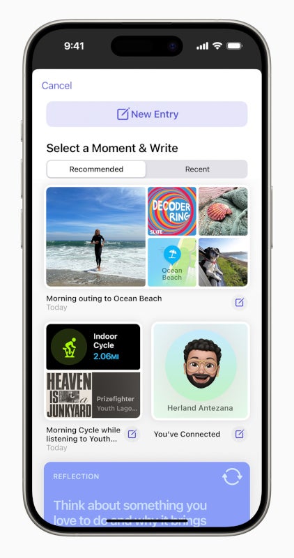 Apple'ın Journal uygulaması özel anları takip etmenize yardımcı olmak için burada