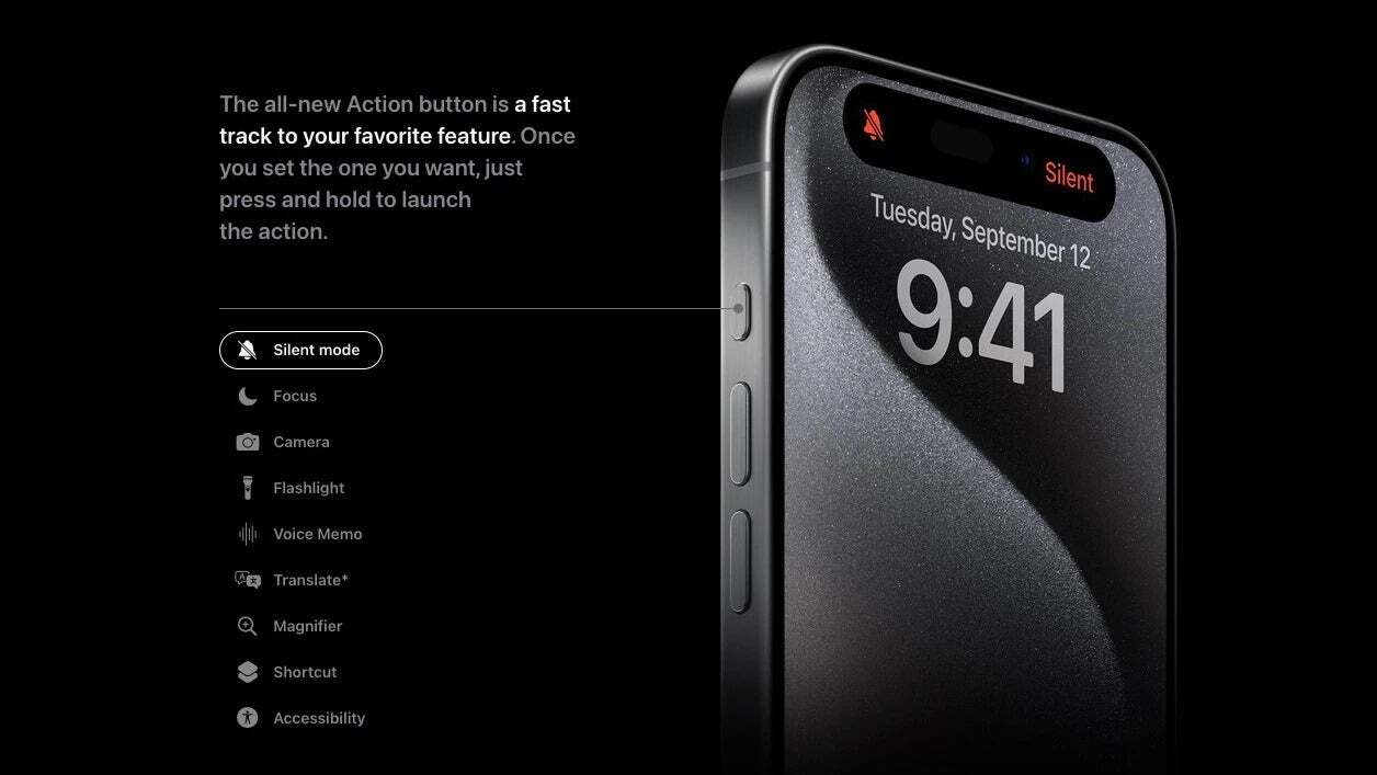 iPhone 15 Pro modellerinin Eylem düğmesinin yeni bir tasarıma sahip olması ve dört iPhone 16 modelinin tamamına dahil edilmesi bekleniyor - Rapor, yeniden tasarlanmış bir Eylem düğmesinin dört iPhone 16 modelinin tümüne geleceğini söylüyor