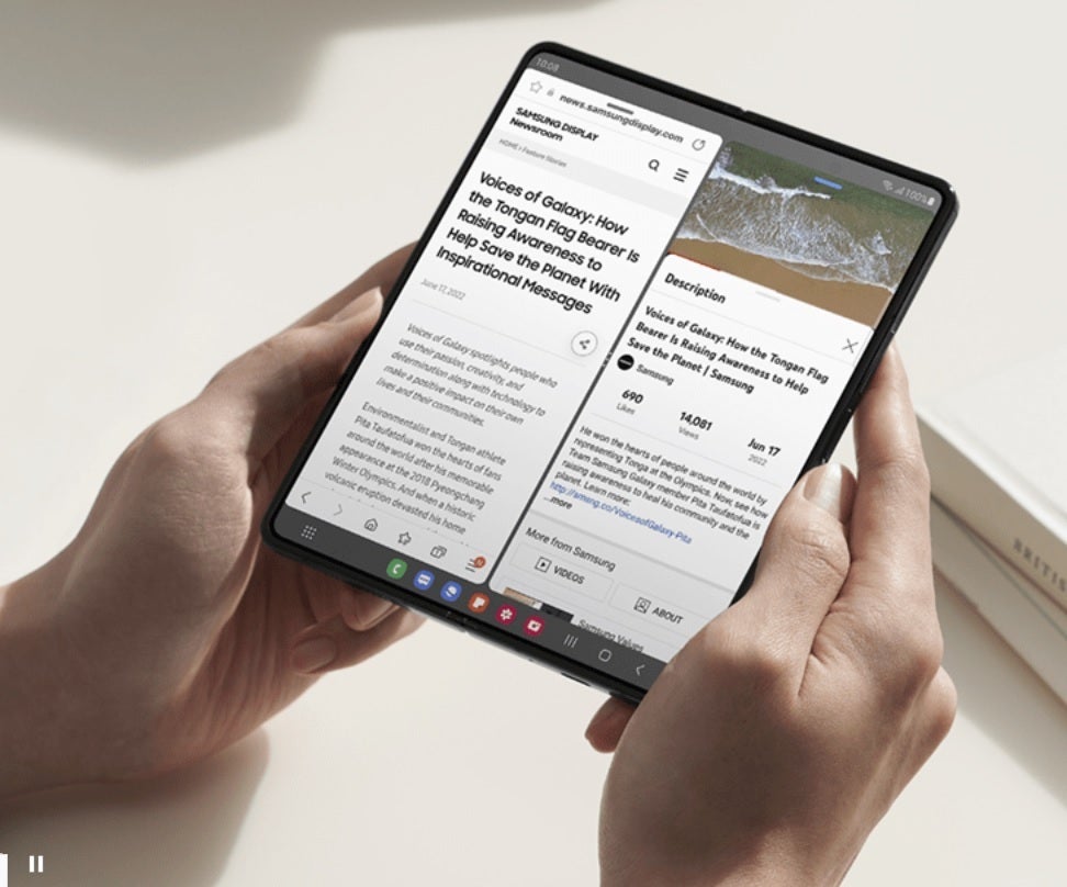 Samsung Display, web sitesinde katlanabilir ekranları tanıtıyor - Samsung Display, katlanabilir Apple cihazları sağlamaya hazırlanırken katlanabilir ünitesini karıştırıyor