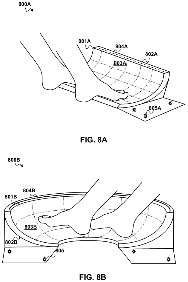 AR ve VR oyunlarına yönelik yakınlık sensörlerine sahip dokunmaya duyarlı kontrol cihazı için Sony Patenti