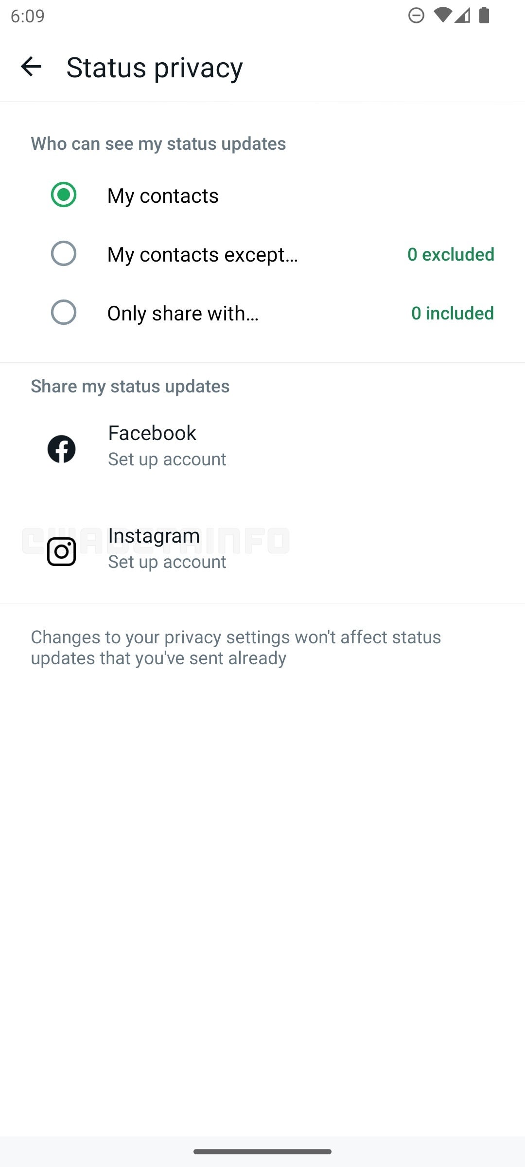Resim Kredisi – WABetaInfo - WhatsApp, Instagram ile entegre olacak ve kullanıcıların durum güncellemelerini paylaşmasına olanak tanıyacak