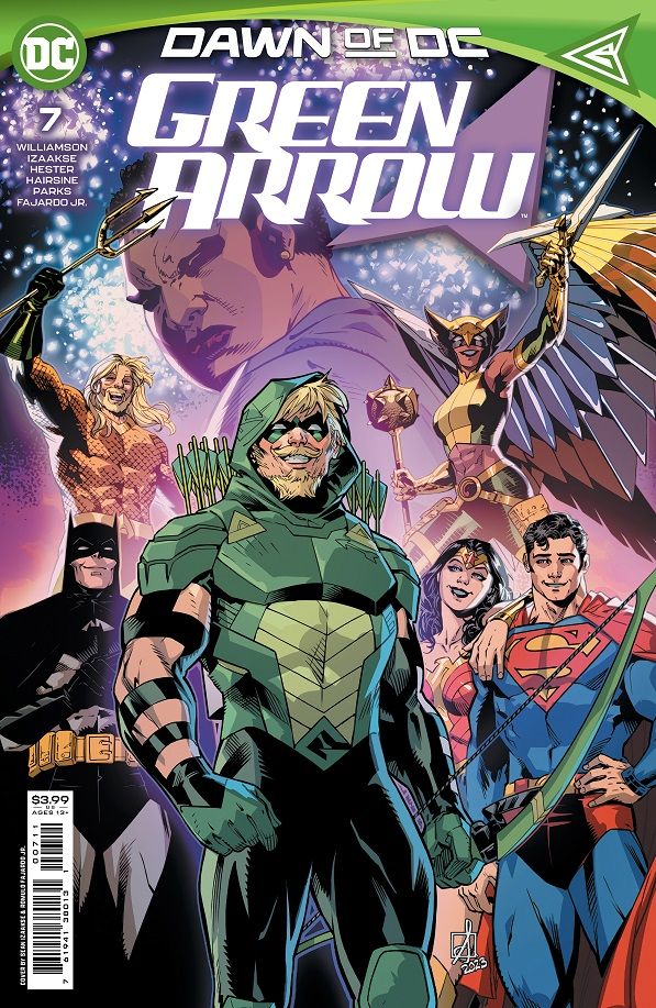 Green Arrow #7 Justice League Çizgi Roman Kapağı