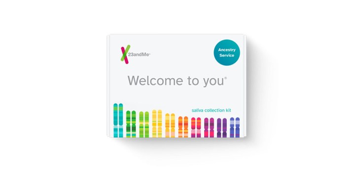 23andMe DNA test kiti kutusu.