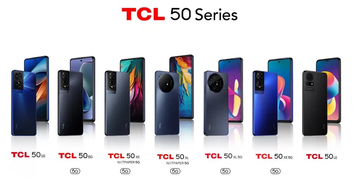 TCL, birkaç 50 Serisi akıllı telefon ve iki yeni NXTPAPER tableti tanıttı