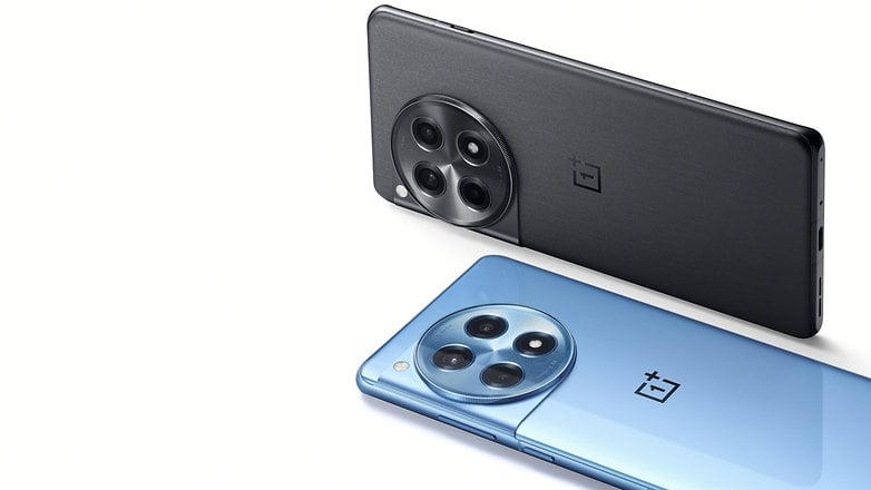 Mavi ve gri renkte OnePlus 12R