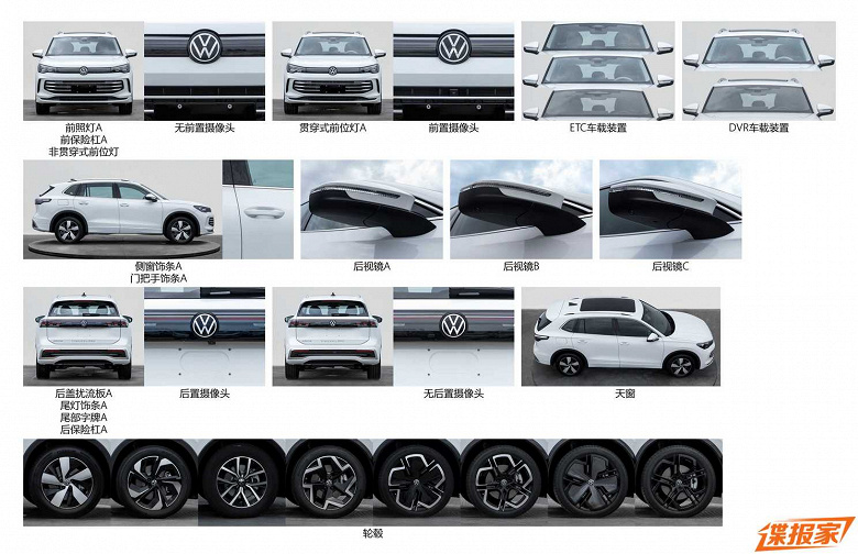 Yepyeni Volkswagen Tiguan L Pro'nun gizliliği kaldırıldı.  Bu, modelin tarihindeki en geniş Tiguan'dır