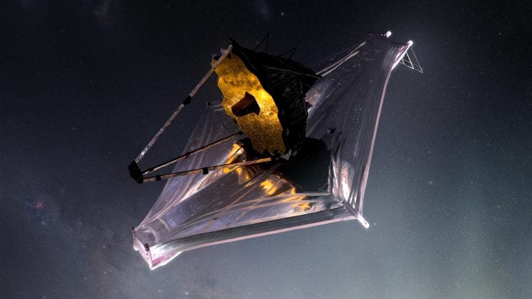 Sanatçı Konsepti James Webb Uzay Teleskobu İllüstrasyonu