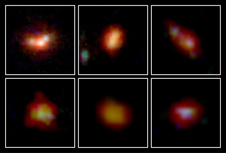 6 Galaksinin JWST Kızılötesi Görüntüleri