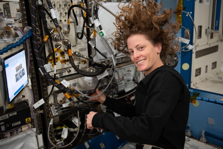 NASA Astronotu Loral O'Hara Donanımın Yerini Aldı