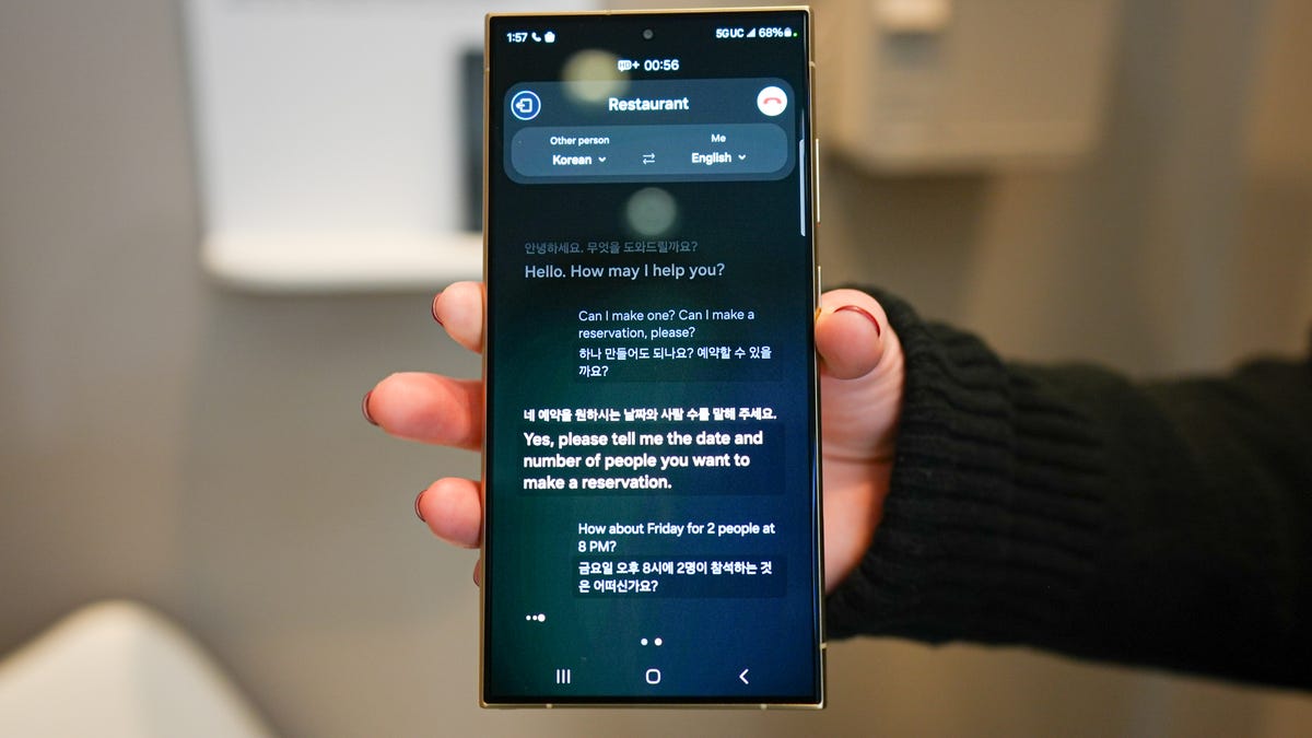 Samsung Galaxy S24 Ultra Canlı Çeviri