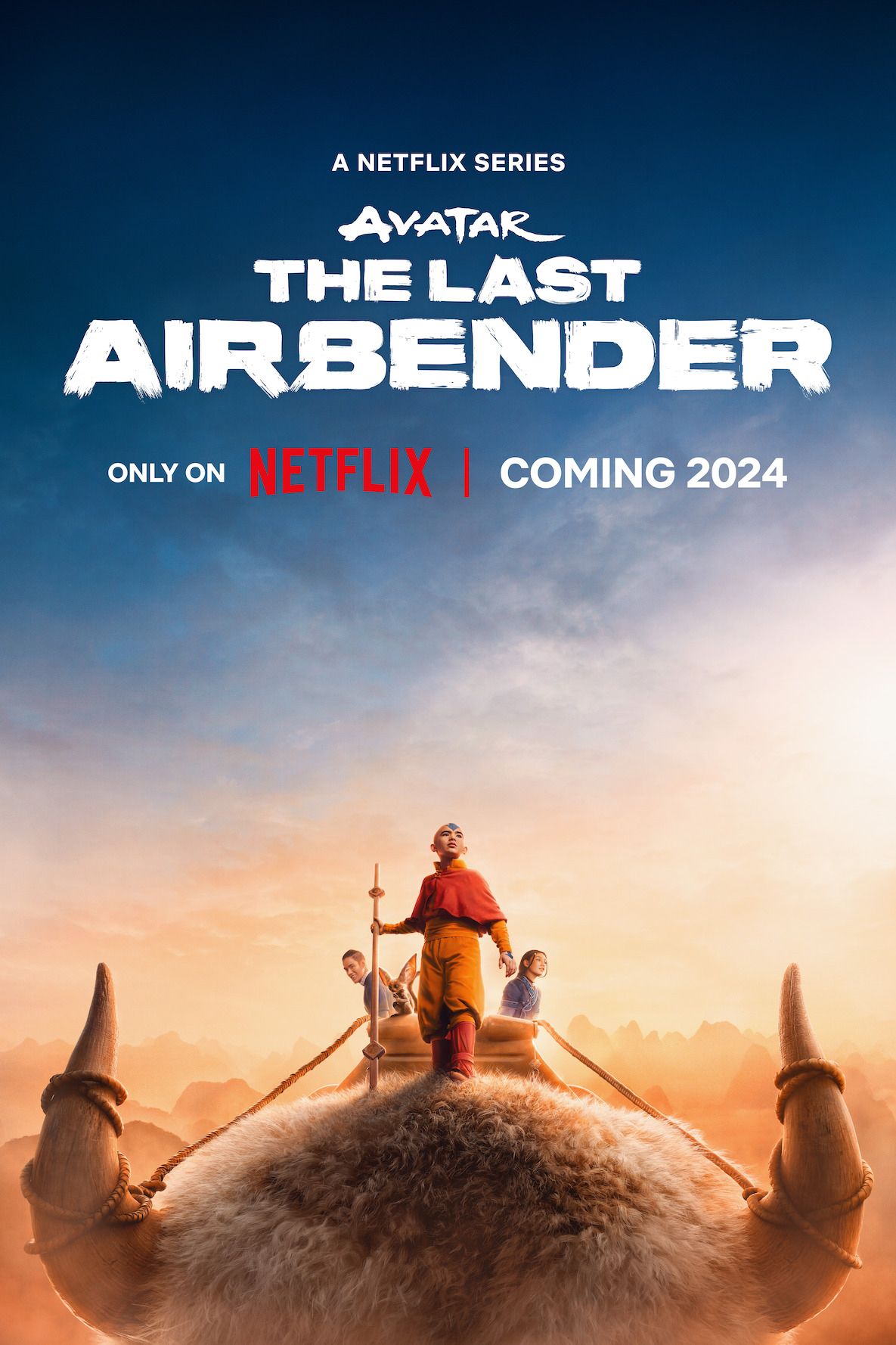 Avatar Son Hava Bükücü Netflix Canlı Aksiyon Dizisi Posteri