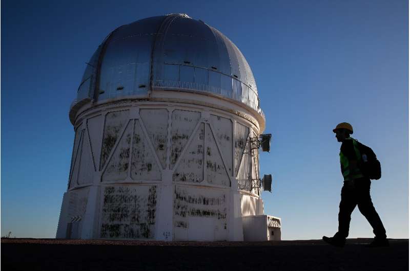 1960'lı yıllarda açılan Cerro Tololo Gözlemevi 24 Ocak 2024'te Şili'de görülüyor