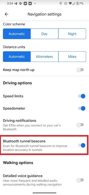 Android için Google Haritalar'da tünel Bluetooth işaretçilerini kullanmak için özelliği etkinleştirmelisiniz - Android için Google Haritalar'ın tüneldeyken çalışabilmesi için bu özelliği şimdi etkinleştirin