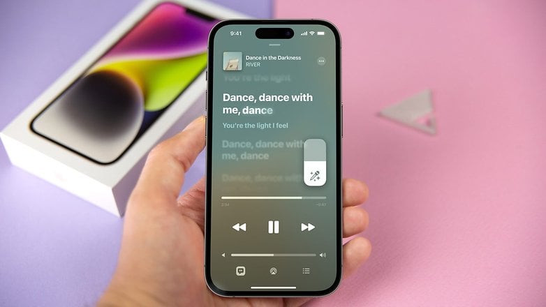 iPhone'da Apple Music Sing özelliği.