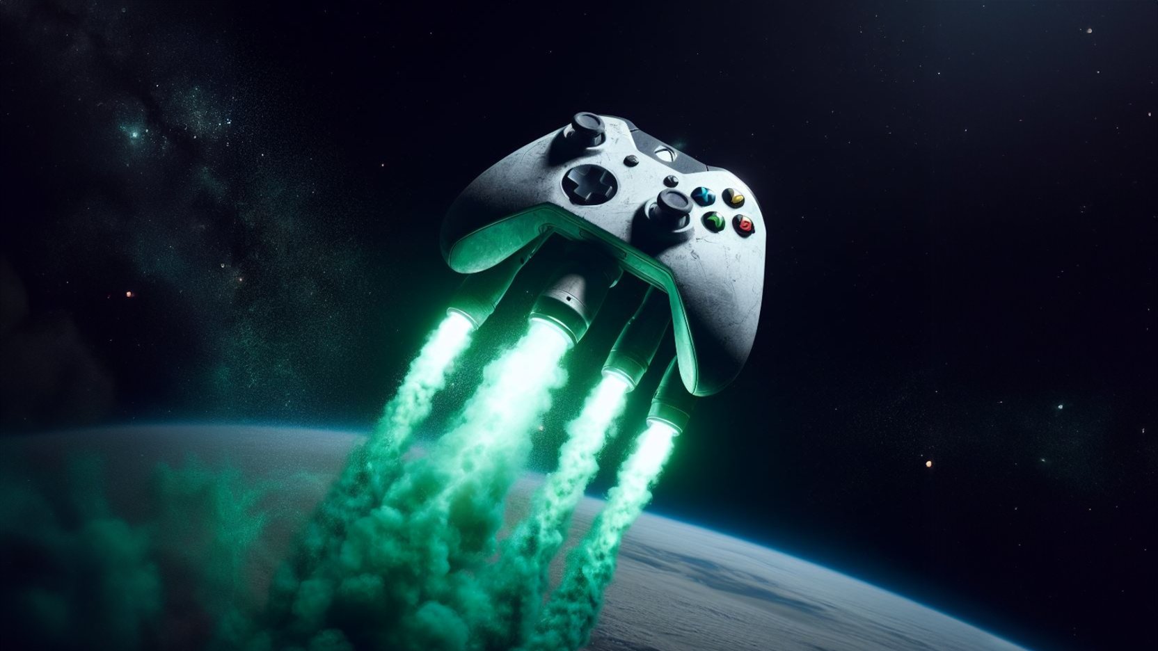 Xbox oyun kumandasının roket gemisi uzaya fırlıyor