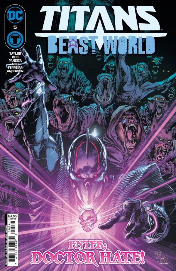 Doctor Hate'in yer aldığı TITANS BEAST WORLD #5 kapağı