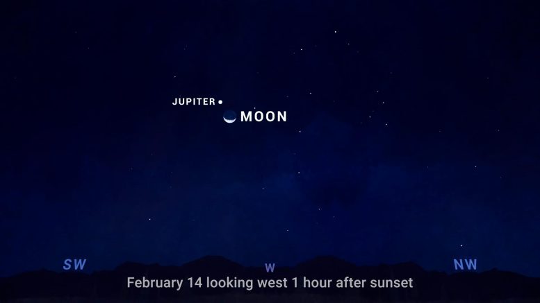 Gökyüzü Haritası Jüpiter Ayı Şubat 2024