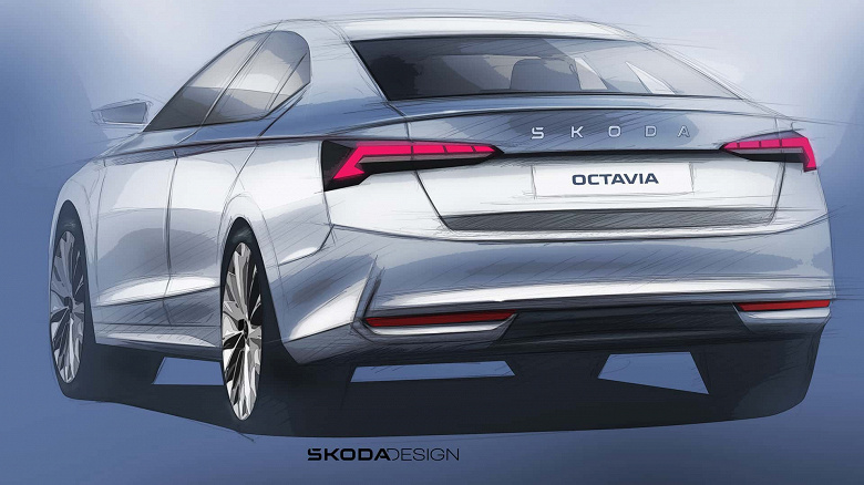 Bu, Octavia RS dahil yeni Skoda Octavia 2024.  Resmi görseller ve duyuru tarihi