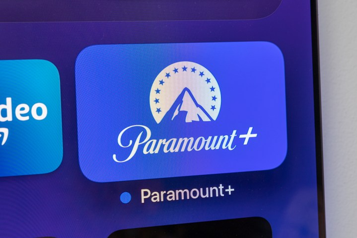 Apple TV'de Paramount Plus logosu.